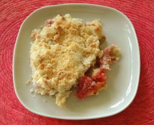 JVS image - Rhubarb Crumble 