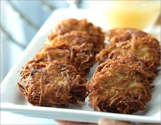 Easy potato latkes - Chanukah