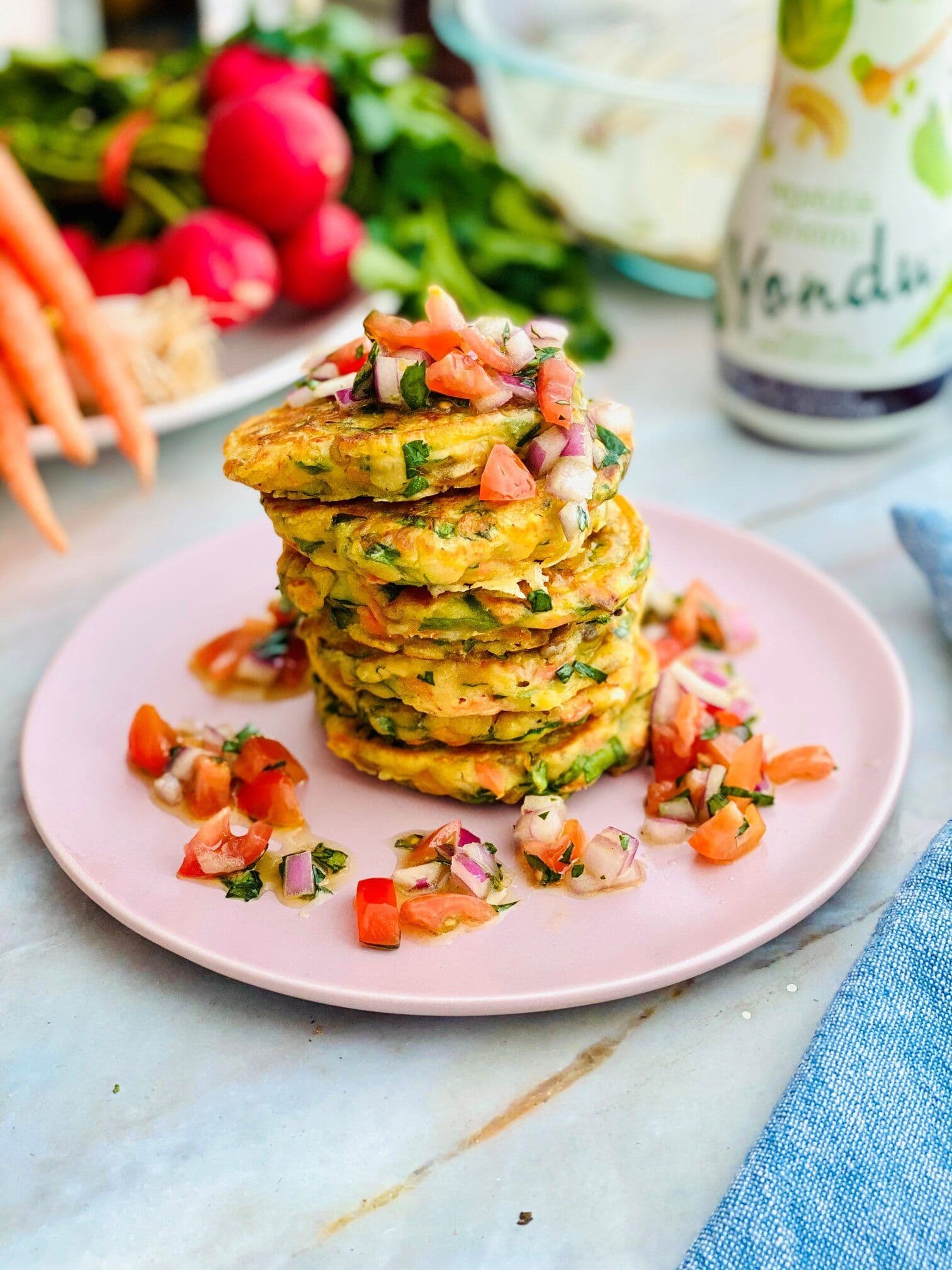 Veg joy pancakes - with gluten free option