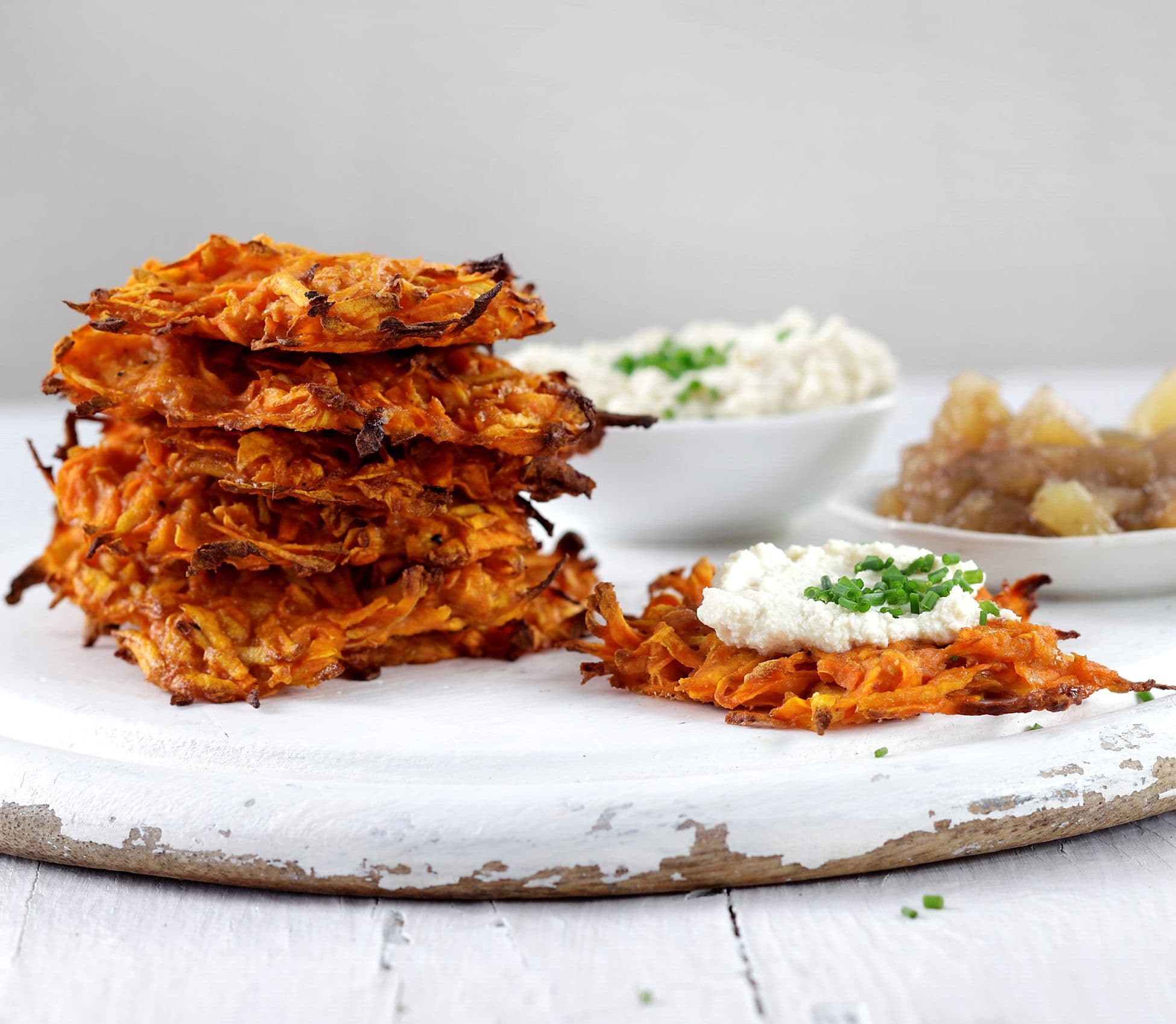 Sweet and savoury latkes - Chanukah