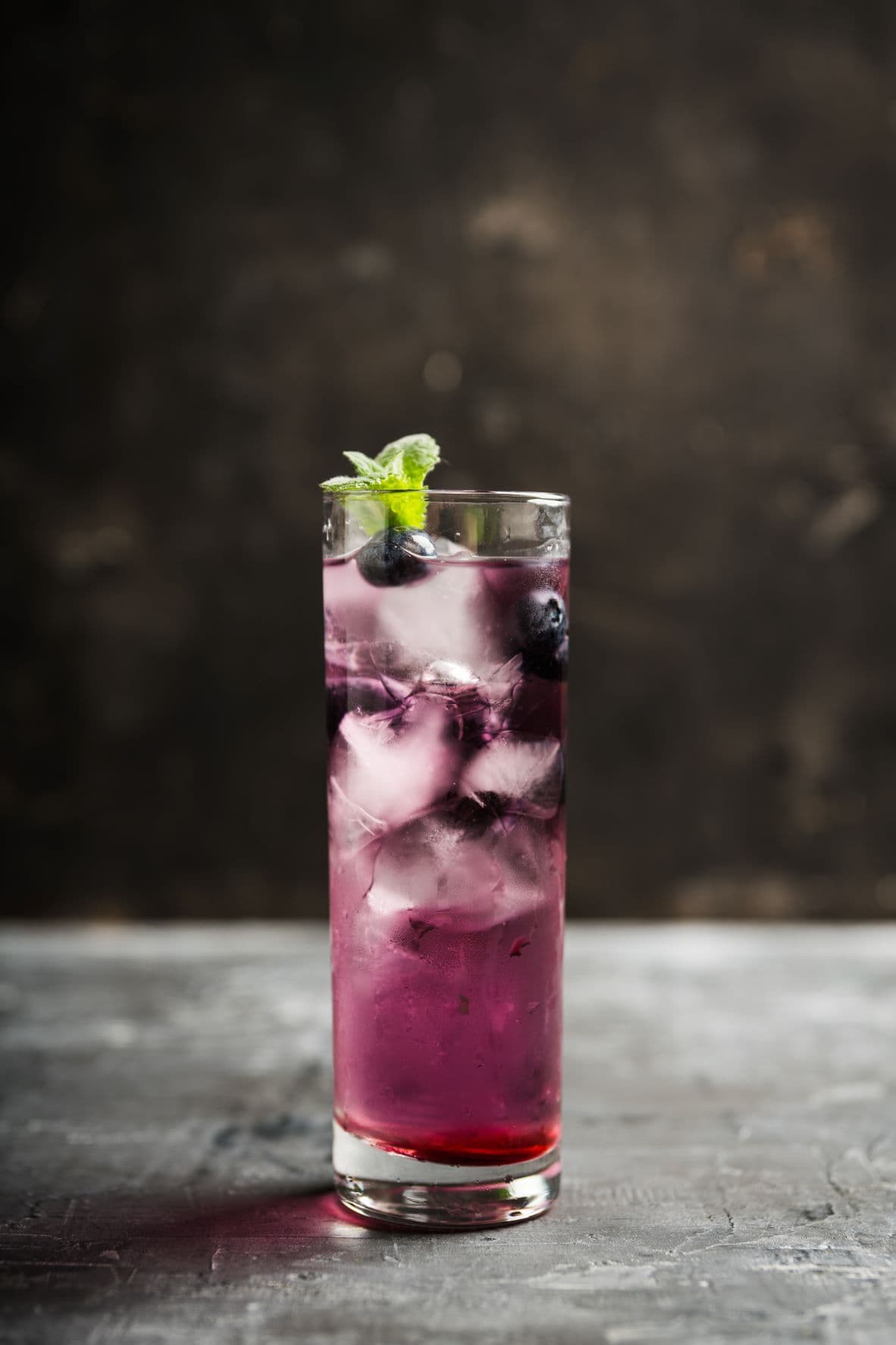 Blackberry pink peppercorn cocktail