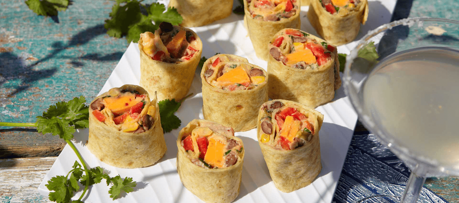 Mexican veggie roll ups