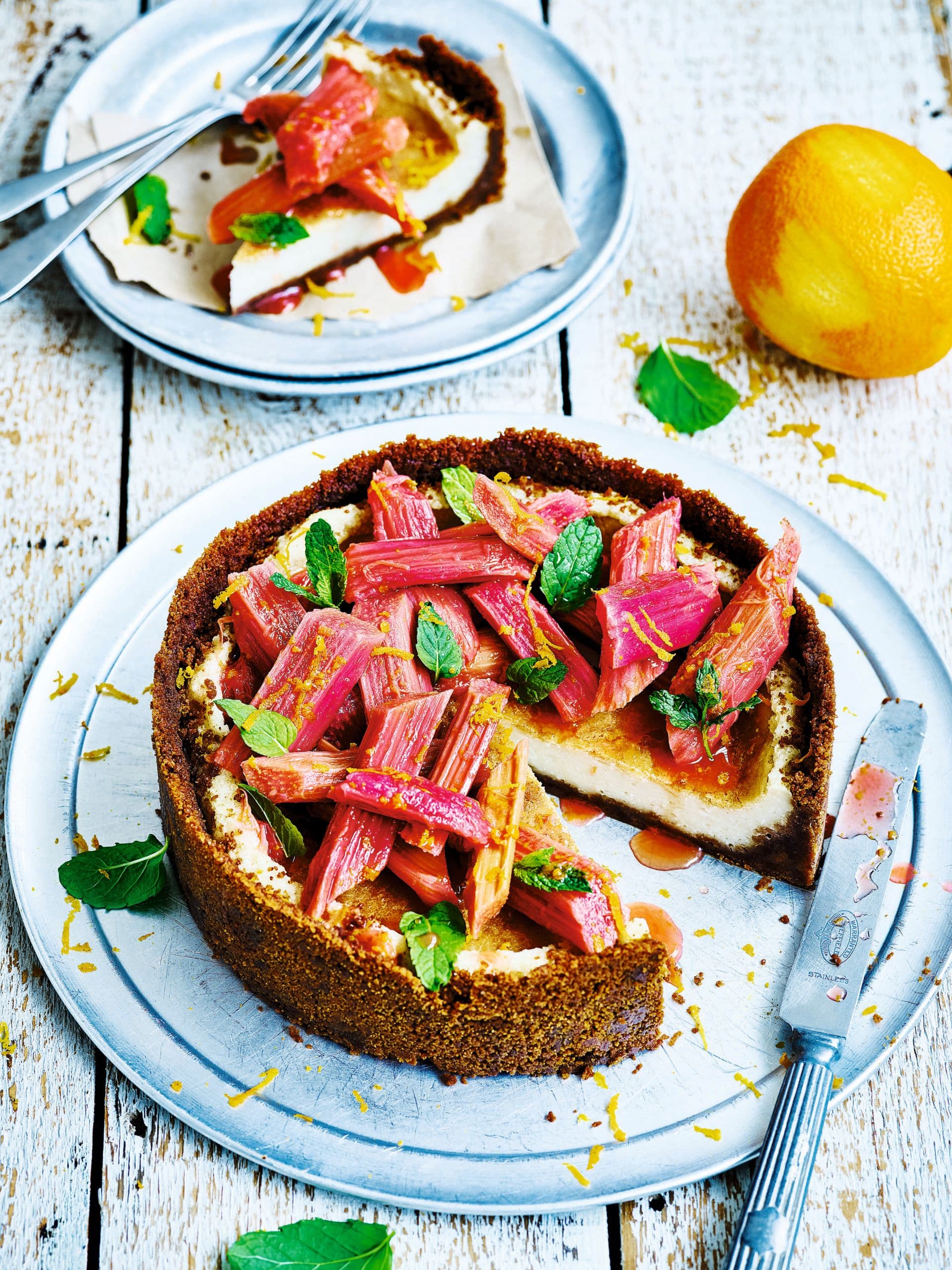 New York-style baked coconut & vanilla "cheesecake"