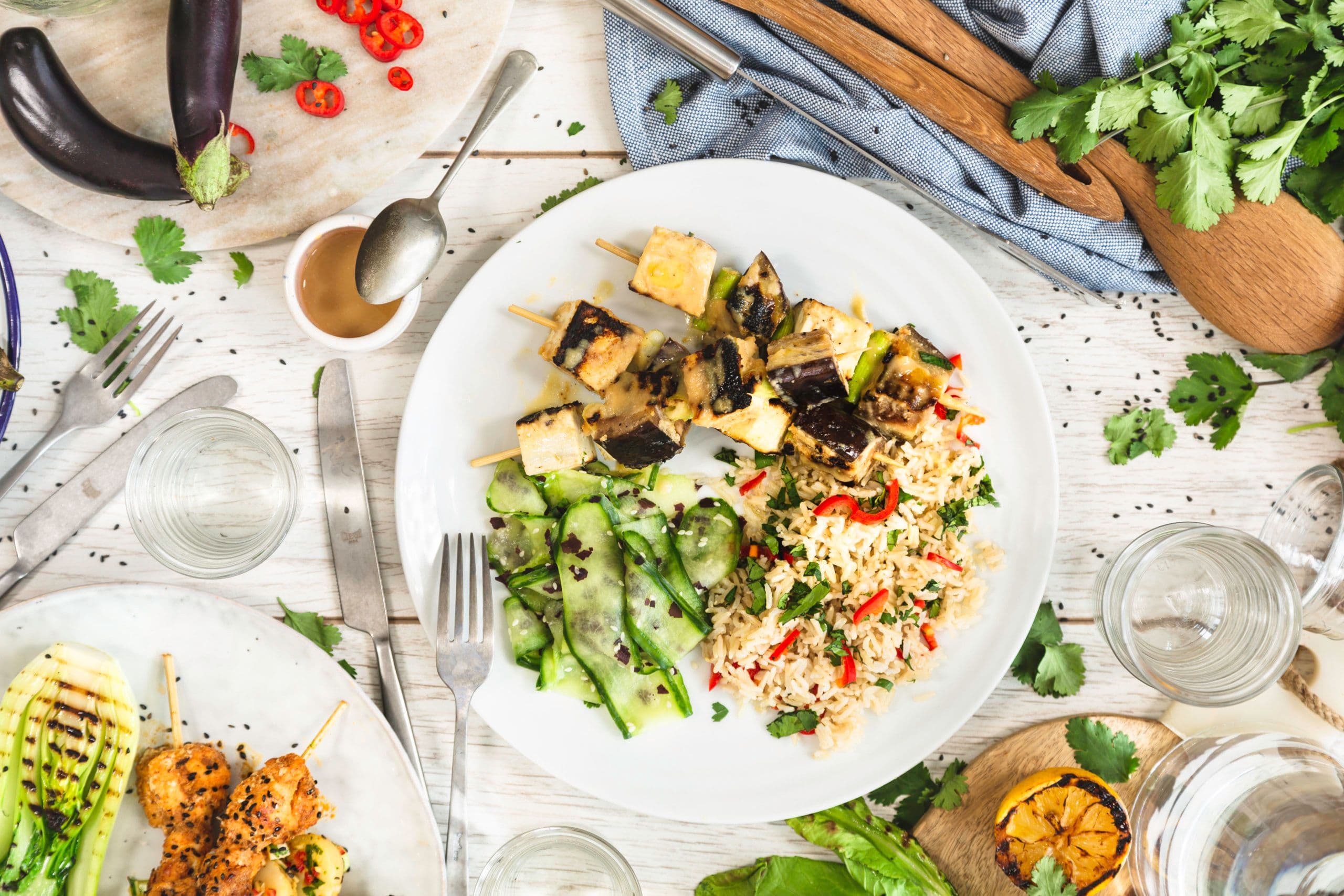Chargrilled miso aubergine
