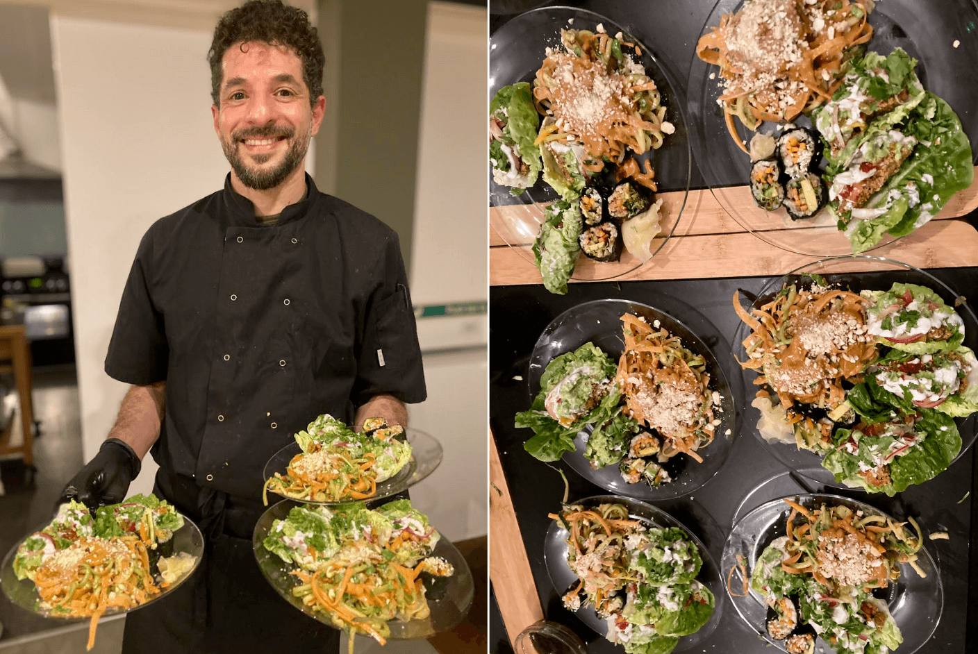Richard & his plates of food