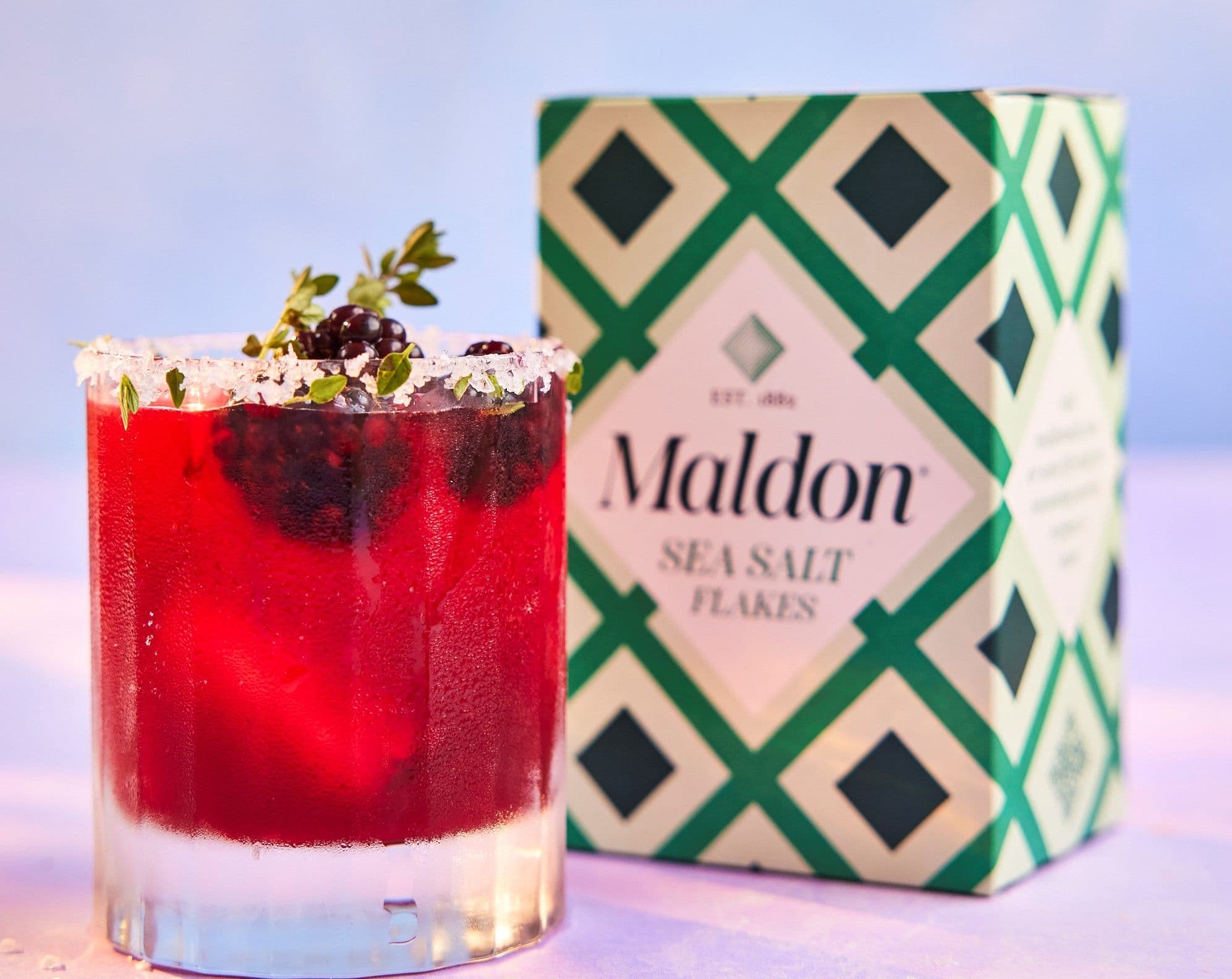 Blackberry and thyme margarita - from Maldon Salt