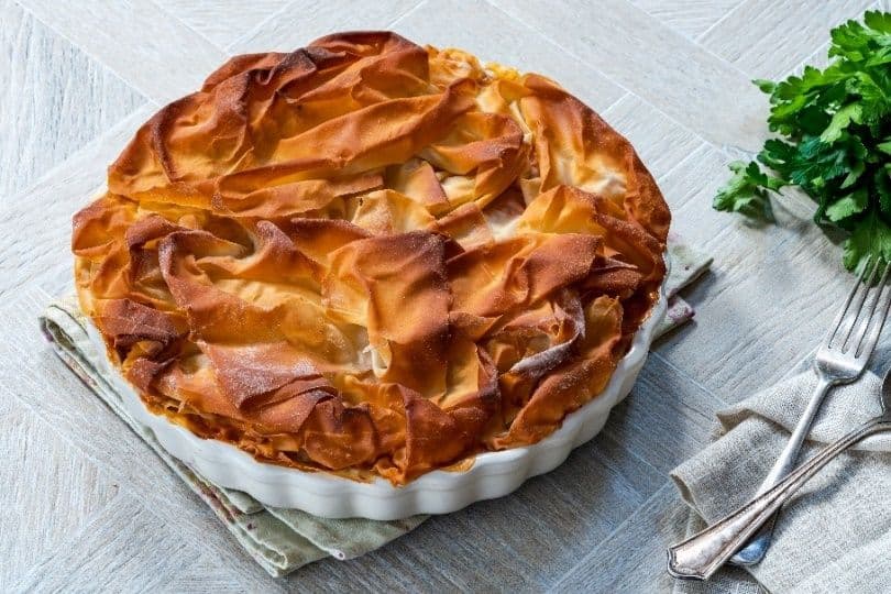 Moroccan filo pie