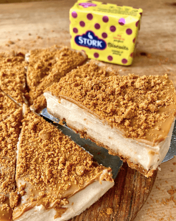 5 ingredient Biscoff cheesecake for Shavuot