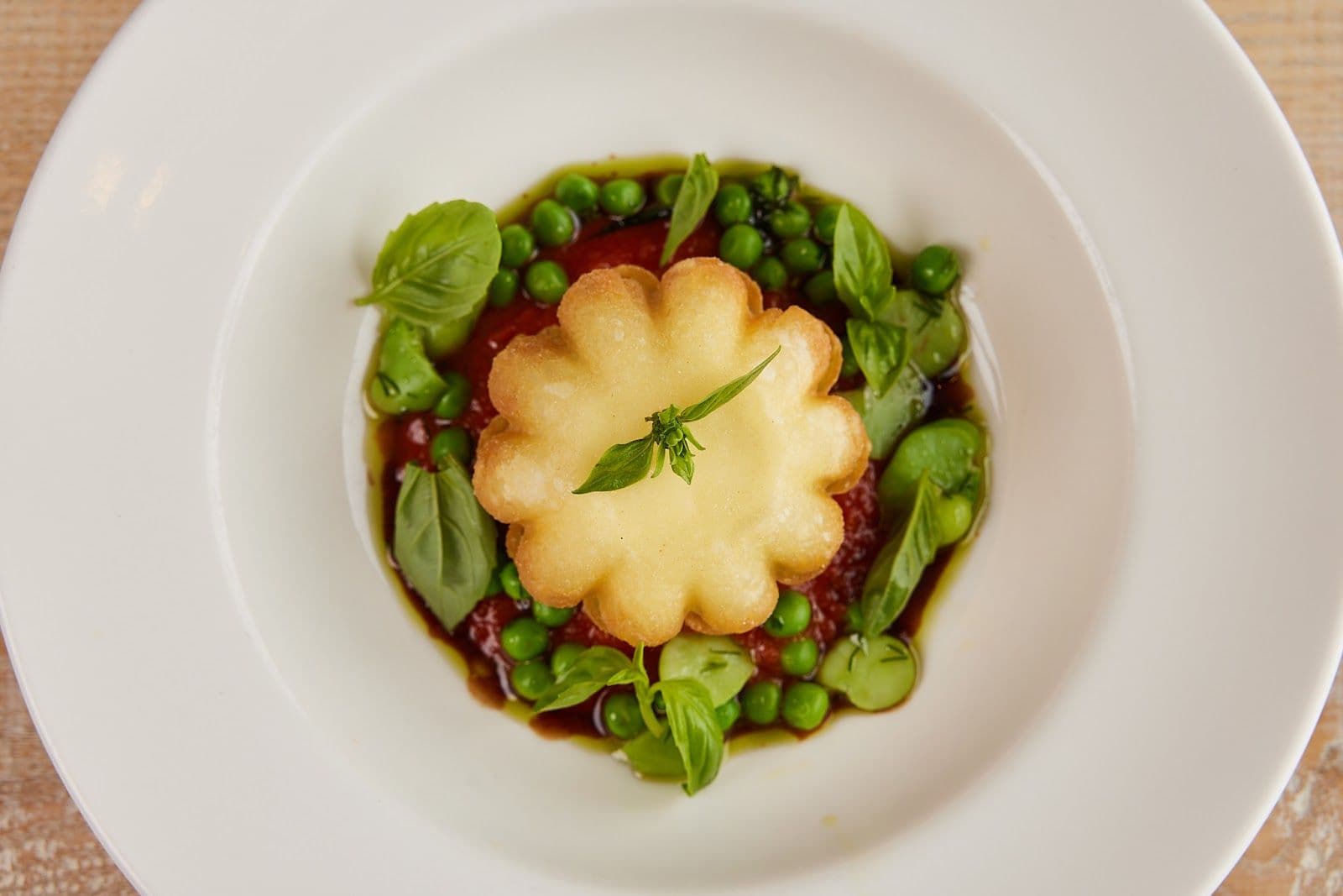 Roasted vegetable tartlet