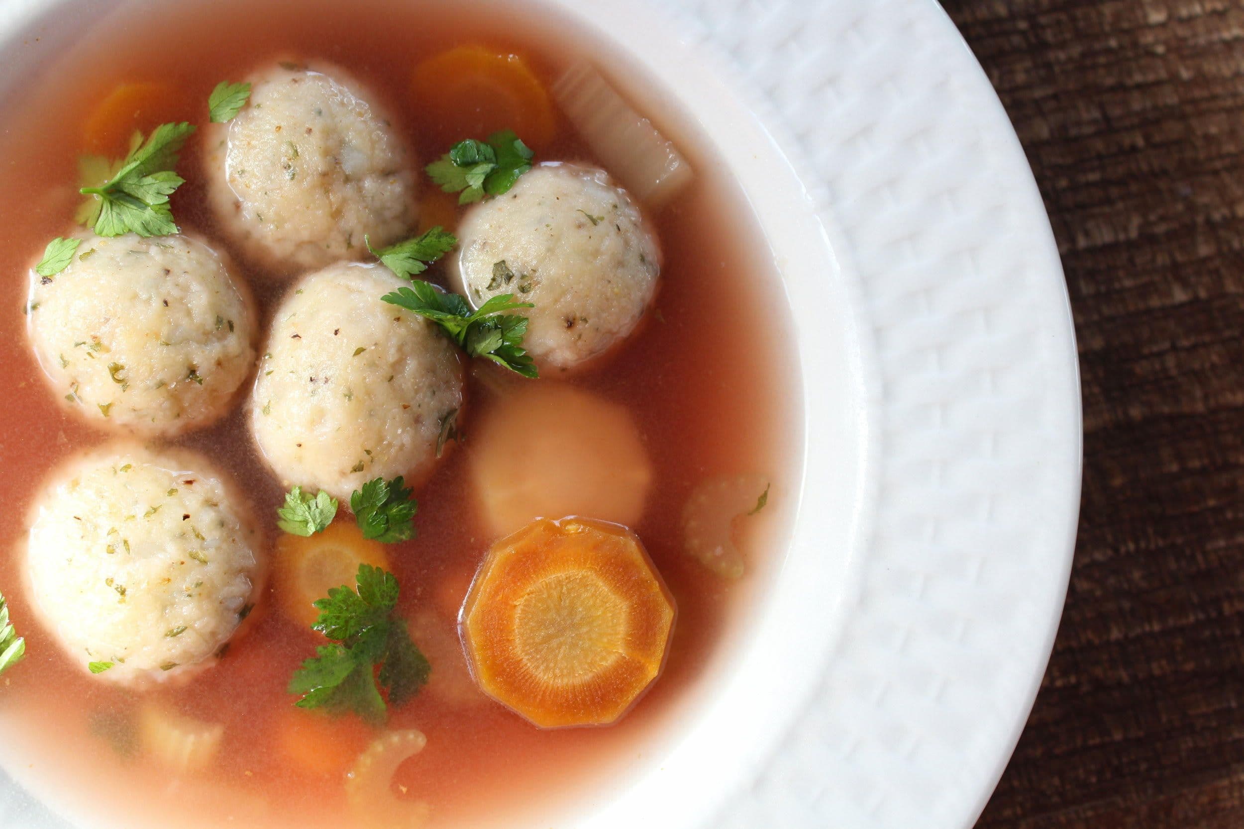 Kneidlach recipe from 'Oy Vey Vegan' by Estee Raviv