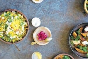 Yellow Cous Cous with Saffron, Turmeric & Almonds