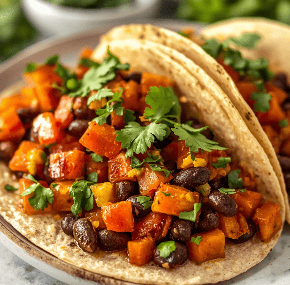 Black Bean & Sweet Potato Tacos