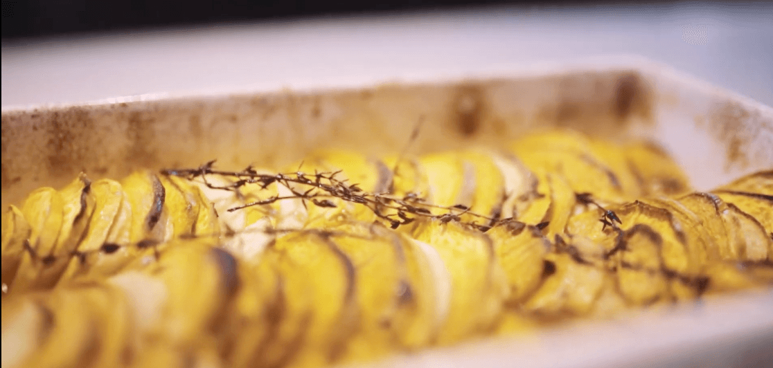 Apples & Sweet Potatoes with Maple Cider Glaze