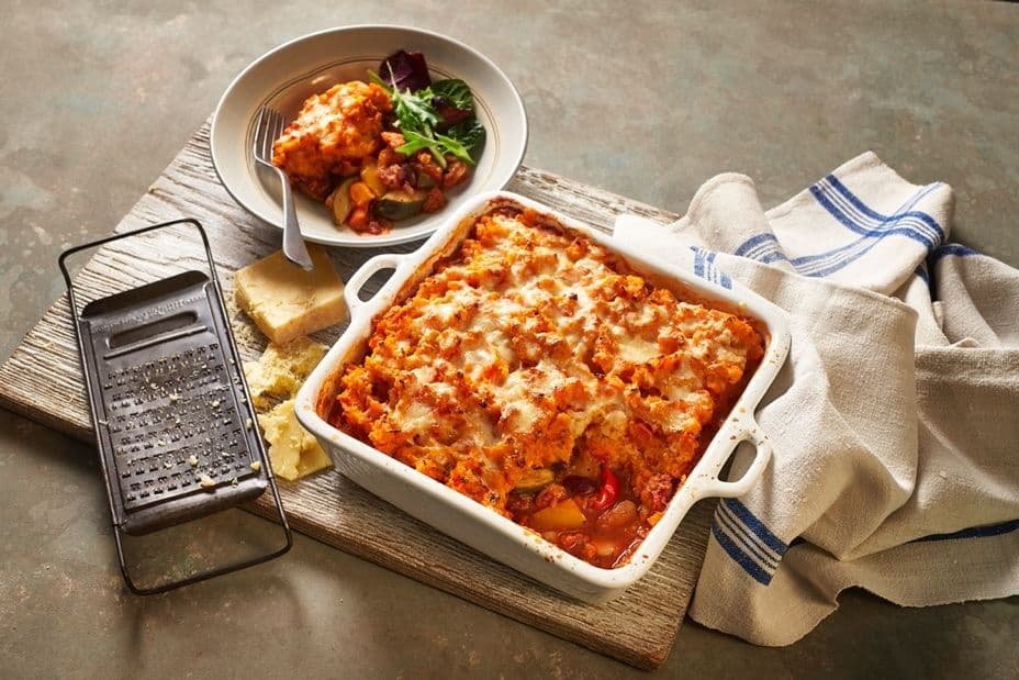 Vegetable and butterbean bake