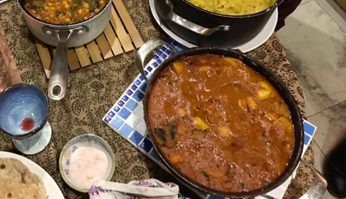 Potato and Aubergine Curry