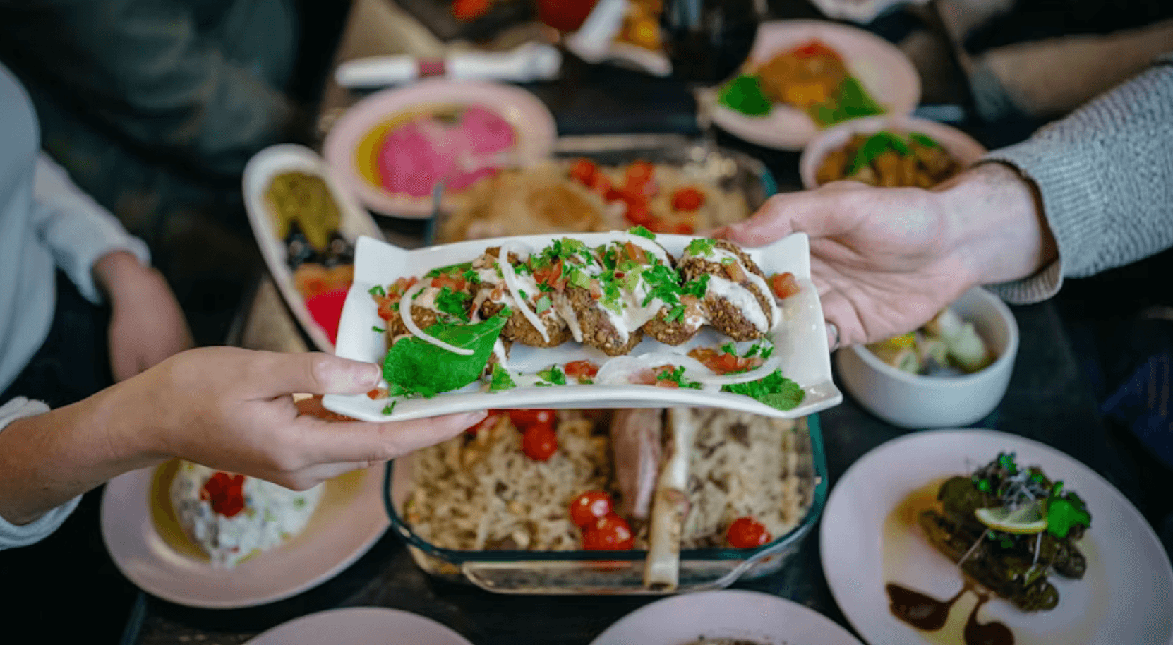 Photo of a restaurant meal