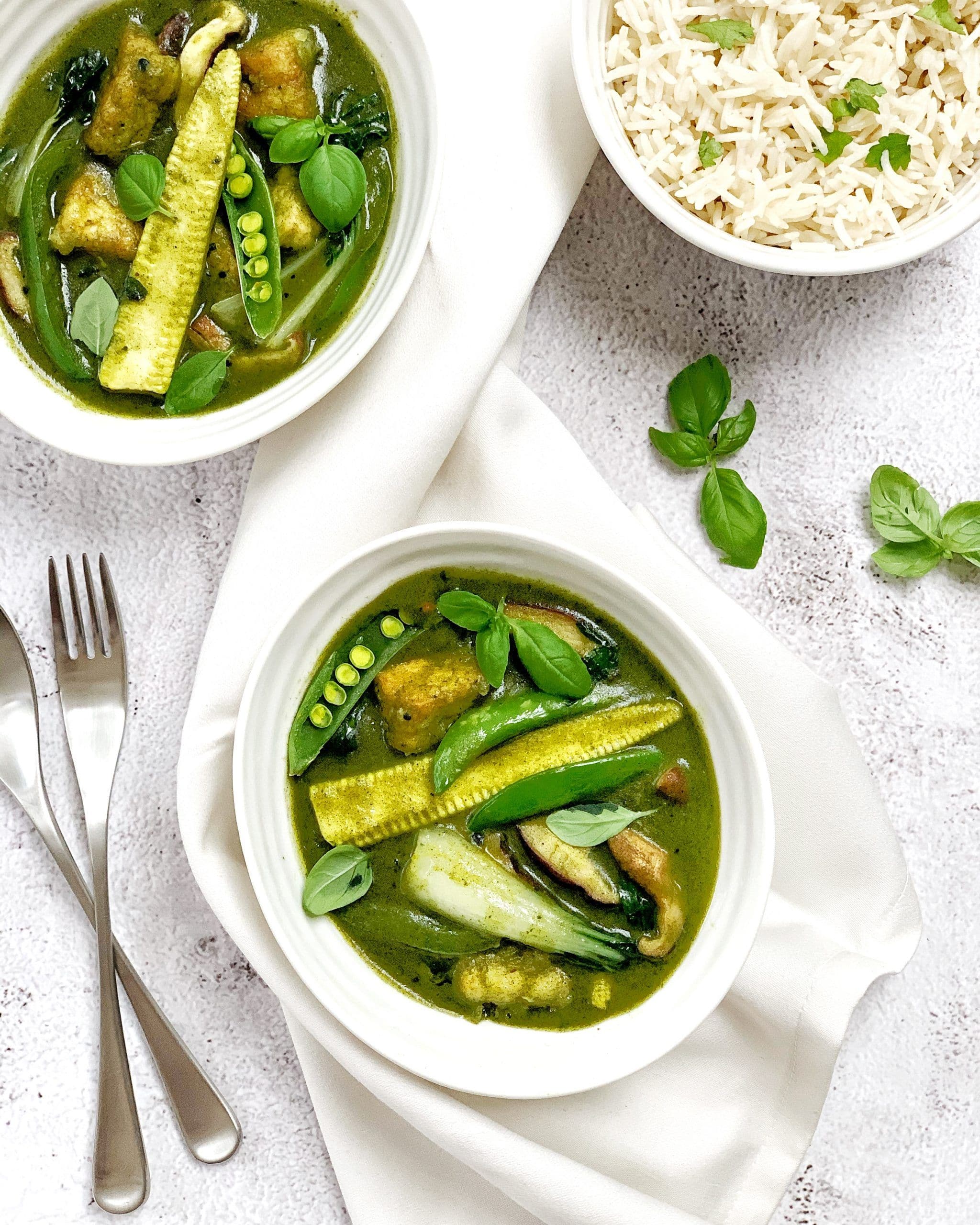Thai green tofu curry