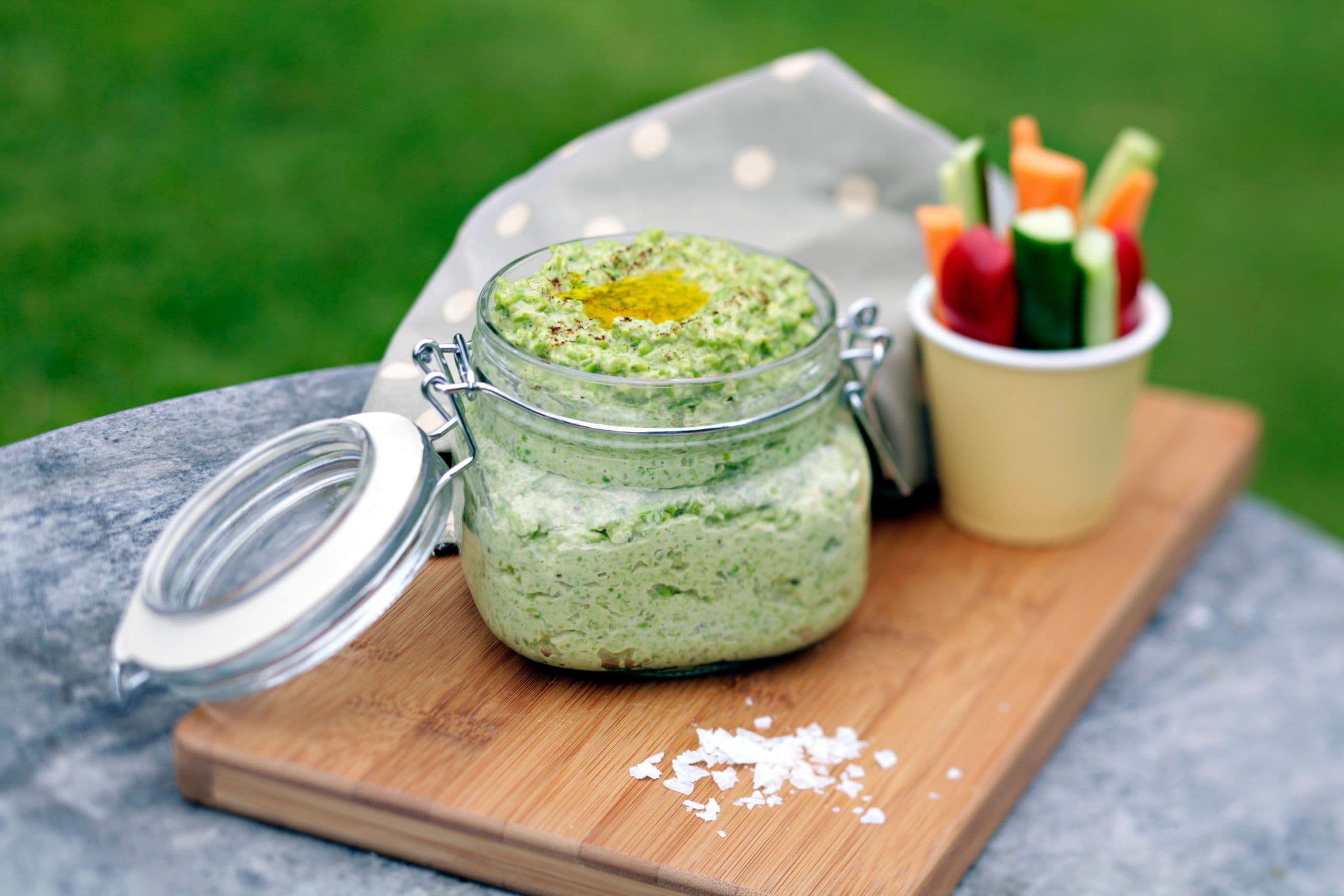 Green Pea Hummus Dip