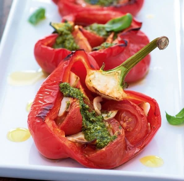 Piemontese peppers with pesto