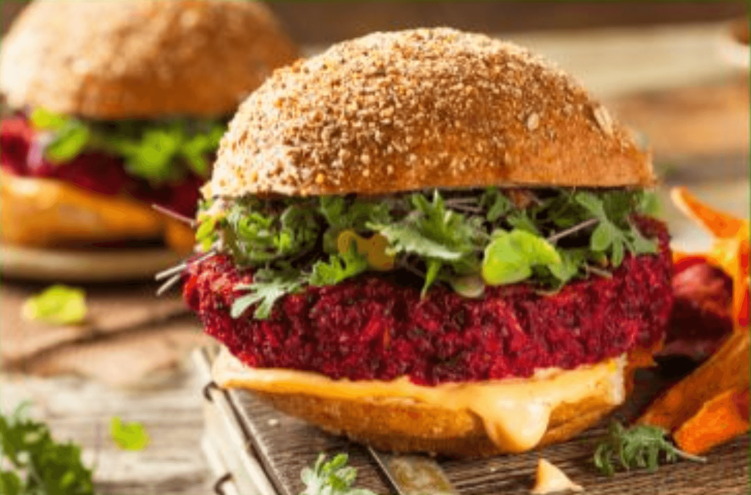 Beetroot and Black Bean Burgers