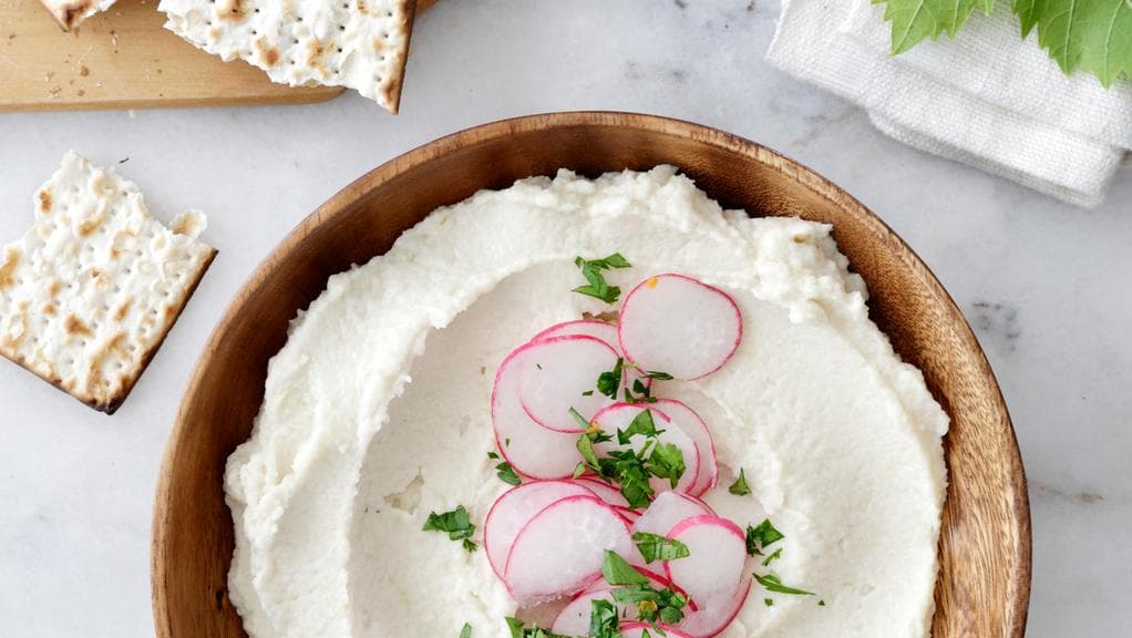 Vegan parsnip tahini spread - for Pesach