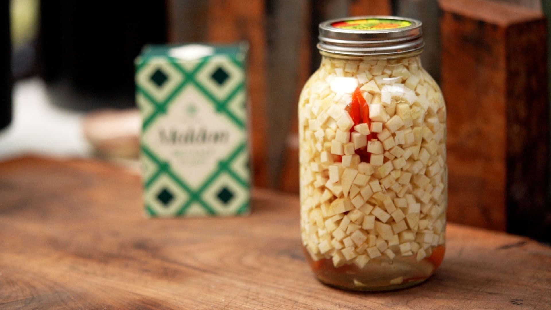 Fermented chilli and celeriac