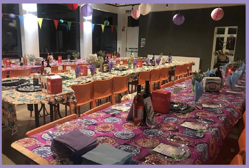 Main Hall - Party Tables Setup