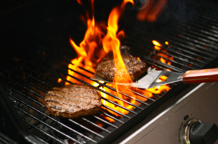 Barbecued burgers