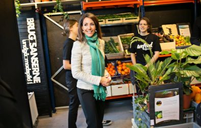 Princess Marie of Denmark at the launch of the Wefood supermarket in Copenhagen Wefood/Facebook